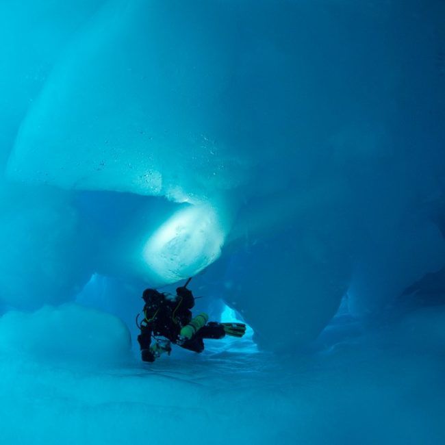 Un voilier enfermé dans les glaces